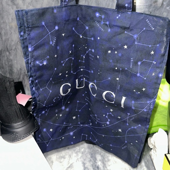 Guçci Tote Dust Bag Cotton Constellation Astrology Zodiac COA Limited Ed. - Picture 1 of 4